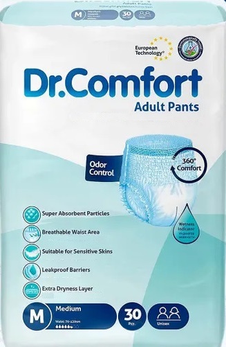 Підгузники труси для дорослих Dr Comfort Medium 70-120 см 30 шт